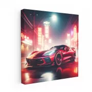 Chevrolet Corvette Stingray Night Shot - Sleek Powerhouse