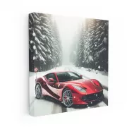 Ferrari 812 Superfast in Snowfall - Speed Meets Elegance