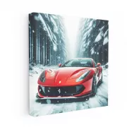 Ferrari 812 Superfast in Snowfall - True Speed Icon