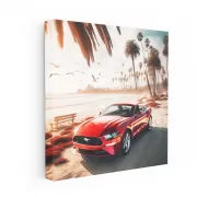 Fresh Ford Mustang by Beach - Classic Icon