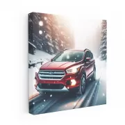 Ford Escape SUV in Snowfall - Rugged and Reliable Adventure