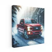 Ford F-150 in Snowfall - Rugged Power and Reliability