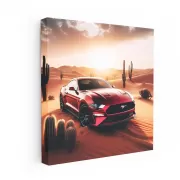 Ford Mustang GT in Desert - Power and Elegance in Motion
