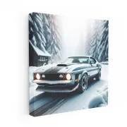 Ford Mustang Mach 1 in Winter - Power Meets Elegance