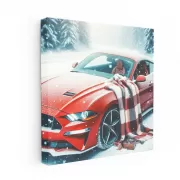 Ford Mustang in Winter Wonderland - Power and Elegance