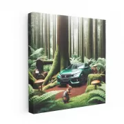 Honda Civic in Forest - Sleek and Efficient Ride