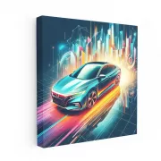 Abstract Honda Insight - Sleek, Efficient Hybrid Design