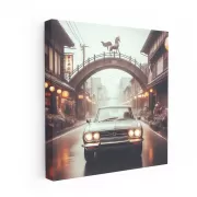 Honda Vintage Retro in Rainy Weather - Classic Ride