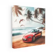 Honda S2000 on Beach - Sporty Elegance in Motion