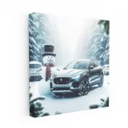 Jaguar E-Pace in Snowfall - Agile Elegance on Ice