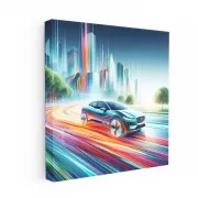 Jaguar I-Pace Abstract: Futuristic Electric Elegance
