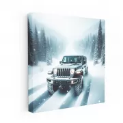 Snow-Covered Jeep Gladiator Adventure - Tough and Reliable