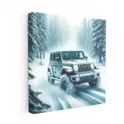 Jeep Gladiator in Snowfall - Rugged Adventure Awaits