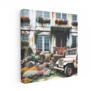 Vintage Jeep by Retro Building - Timeless Adventure Awaits