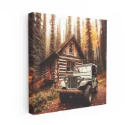 Classic Retro Jeep with Vintage Paint - Timeless Adventure