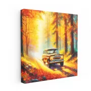 Jeep Wagoneer, Impressionist Style - Rugged Elegance