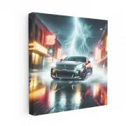 Kia Stinger in Thunderstorm - Unleash Power within