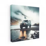 Land Rover Defender in Overcast Skies - Rugged Adventure Awaits