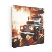 Vintage Land Rover Defender - Timeless Adventure Icon