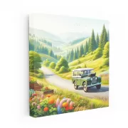 Vintage Land Rover Adventure Road - Timeless Classic