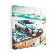 Lexus LFA on Beach: Luxury Meets Performance