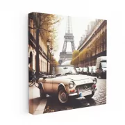Vintage Mazda in Paris - Timeless Retro Elegance