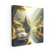 Vintage Mazda by River - Classic Charm and Style