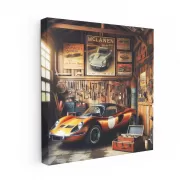 Vintage McLaren in Retro Garage - Timeless Elegance
