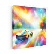 McLaren P1 in Impressionistic Style - Fusion of Art & Speed