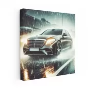 Mercedes S-Class in Rainy Weather - Luxury and Elegance
