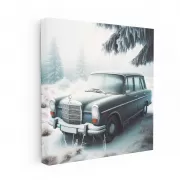 Vintage Mercedes-Benz B-Class in Winter - Timeless Elegance