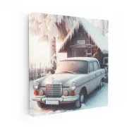 Vintage Mercedes B-Class in Winter Haze - Timeless Elegance