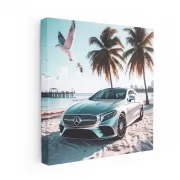 Mercedes-Benz CLS on Beach - Elegance Meets Power