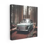 Retro Forest Mini Classic Car - Vintage Charm