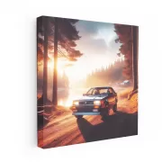 Vintage Mitsubishi in Nature - Classic Elegance on Wheels