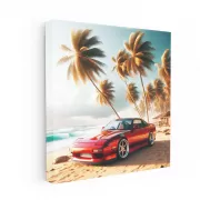 Nissan 240SX Beach Adventure - Classic Performance Icon
