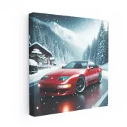 Nissan 300ZX in Snowfall - Iconic Performance Legend