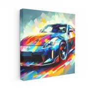Nissan 350Z Impressionism - Iconic Sports Car Artistry