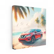 Nissan Murano on Sandy Beach - Adventure Awaits