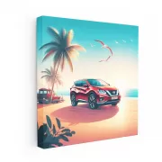 Nissan Murano on Sandy Beach - Versatile and Stylish SUV