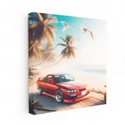 Nissan S15 Silvia on Beach - Sporty Icon in its Element