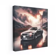 Nissan GT-R Skyline in Overcast Weather - Icon of Performance