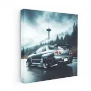 Nissan GT-R Skyline in Cloudy Weather - Legendary Performance