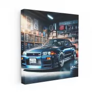 Nissan Skyline GT-R in Garage - Iconic Speed Machine