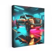 Nissan Titan Neon - Bold and Bright Pickup Truck