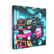 Nissan Titan Neon - Bold and Bright Adventure Truck