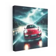 Porsche 911 Under Storm - Power and Elegance Captured