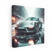 Porsche 911 Turbo S in Snowfall - Power Meets Elegance