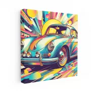 Vintage Porsche Abstract - Classic Charm and Style