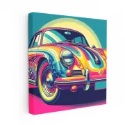 Vintage Porsche Abstract - Timeless Elegance in Motion